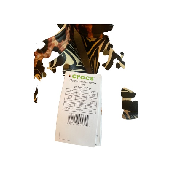 Crocs classic animal remix Mens 7 Women’s 9 NWT - Picture 2 of 5